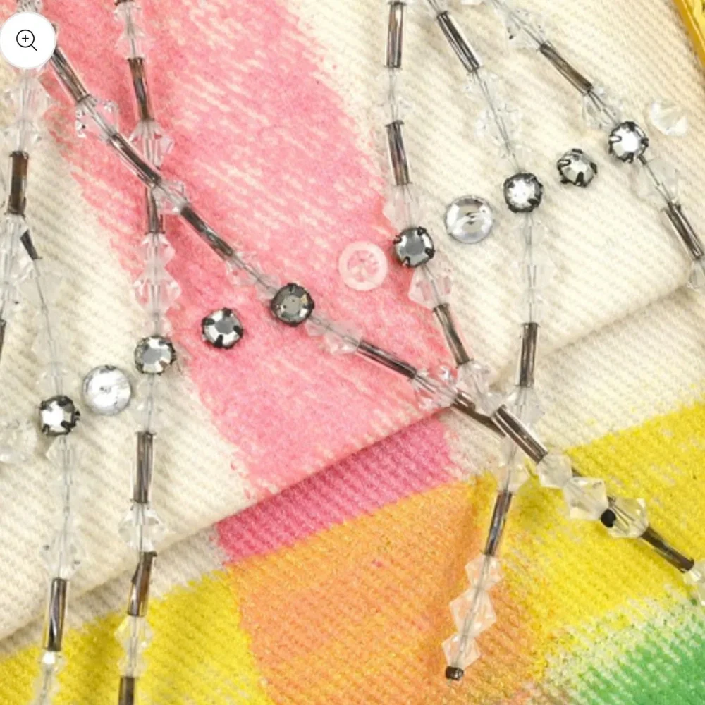 FENDI baguette Python Yellow White Beaded Vintage Bag - Picture 5 of 10